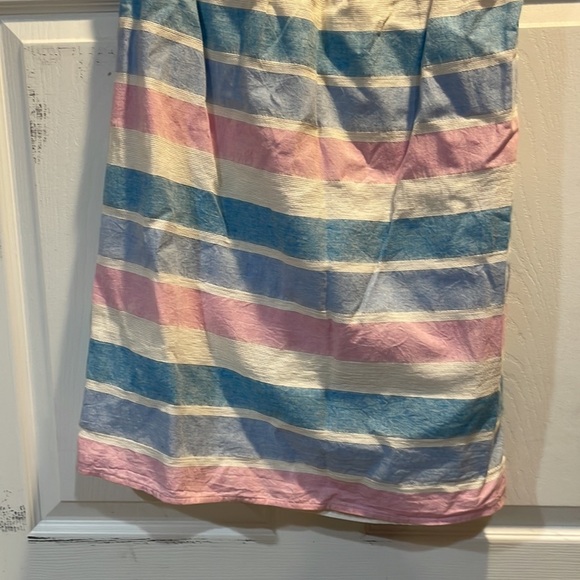 Southern Tide Striped Cotton Linen Sleeveless Dress 2 - Picture 6 of 7